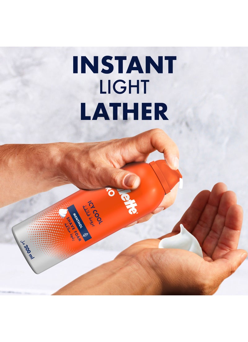 Gillette رغوة حلاقة باردة مثلجة - Image 3