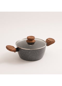ALBERTO Alberto Granite Pot 20Cm With Glass Lid  - Image 1