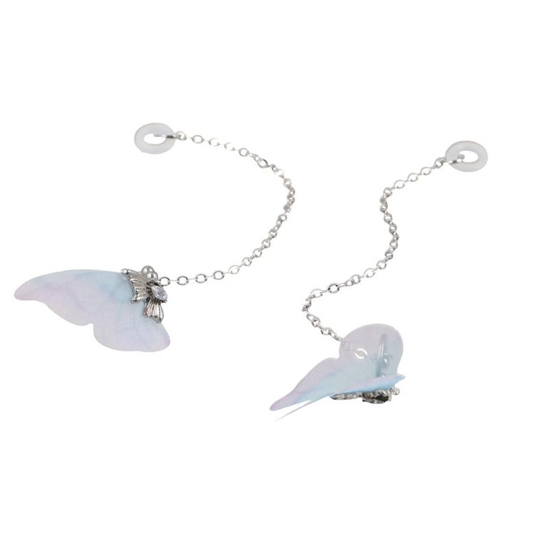 GUEDKIKL 3Pairs Earphone Anti-Lost Holder Clips, Creative Earrings Hanging Hook Butterfly Ear Clip Earring Strap for Bluetooth Earphone Earbuds Wireless in-Ear Earphones Headset - Image 2