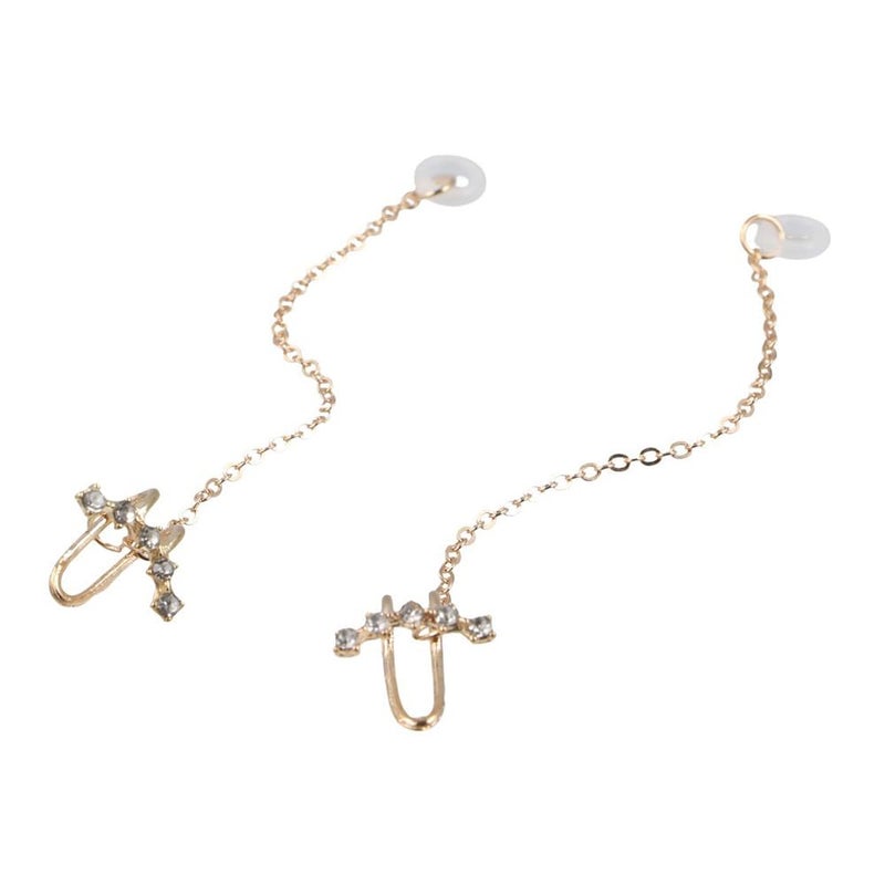 GUEDKIKL 3Pairs Earphone Anti-Lost Holder Clips, Creative Earrings Hanging Hook Butterfly Ear Clip Earring Strap for Bluetooth Earphone Earbuds Wireless in-Ear Earphones Headset - Image 4