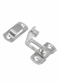 KASTWAVE Stainless Steel Latch, 90 Degree Protect Privacy Security Barn Door Lock, Solid Stainless Steel Safety Gate Latches, 2 Pack (Large 90 Degrees Silver)  - Image 5