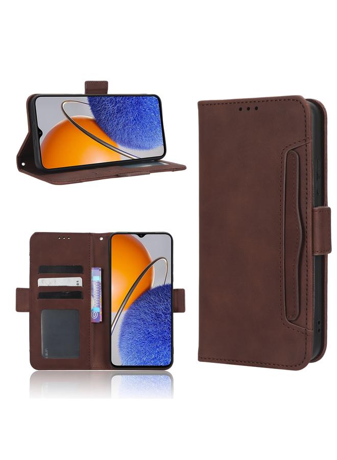 Zaboon Case For Huawei nova Y61 Skin Feel Calf Texture Card Slots Leather Phone Case - Image 1