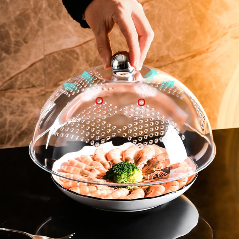 Transparent Portable Food Cover Mesh Protector For Indoor Outdoor Barbecue Dining - Image 5