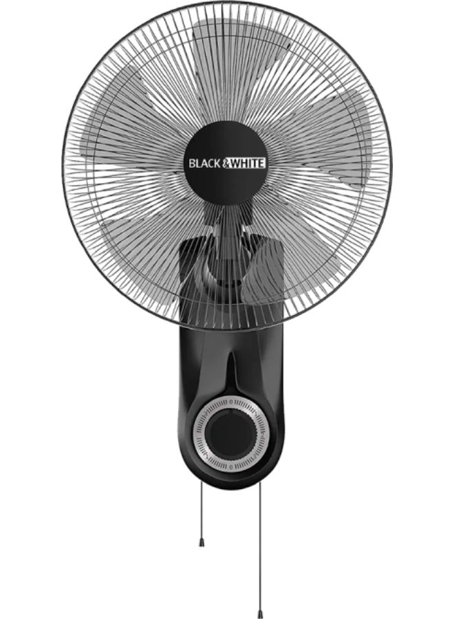 بلاك & وايت بلاك اند وايت مروحة حائط، 18 بوصة، 5 ريشة، WF79 - اسود - Image 2