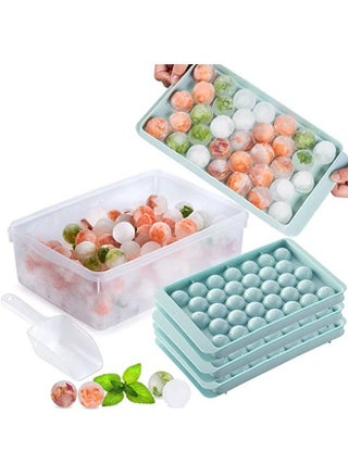 Ice Cube Tray with Lid and Bin, 3 Pack Ice Trays for Freezer, 99PCS Ice Ball Maker Mold, Round Ice Cube, Mini Circle Ice Cube Tray with Container, Scoop- Easy Release for Whiskey, Cocktail, Coffee - pzsku/Z9CEDC9D797598EB803FEZ/45/_/1676516916/561b93f7-4514-4d39-a8ca-c5c16ff9dccd
