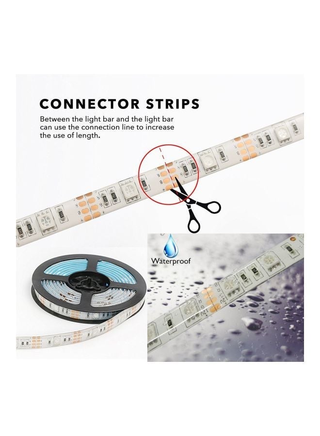 Raxoom Battery Powered Strip LED Light Black/White 10x2x1cm