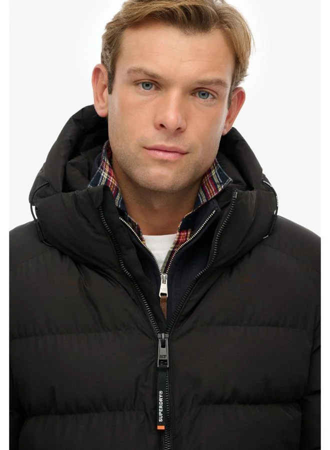 Hooded Sports Puffer Jacket