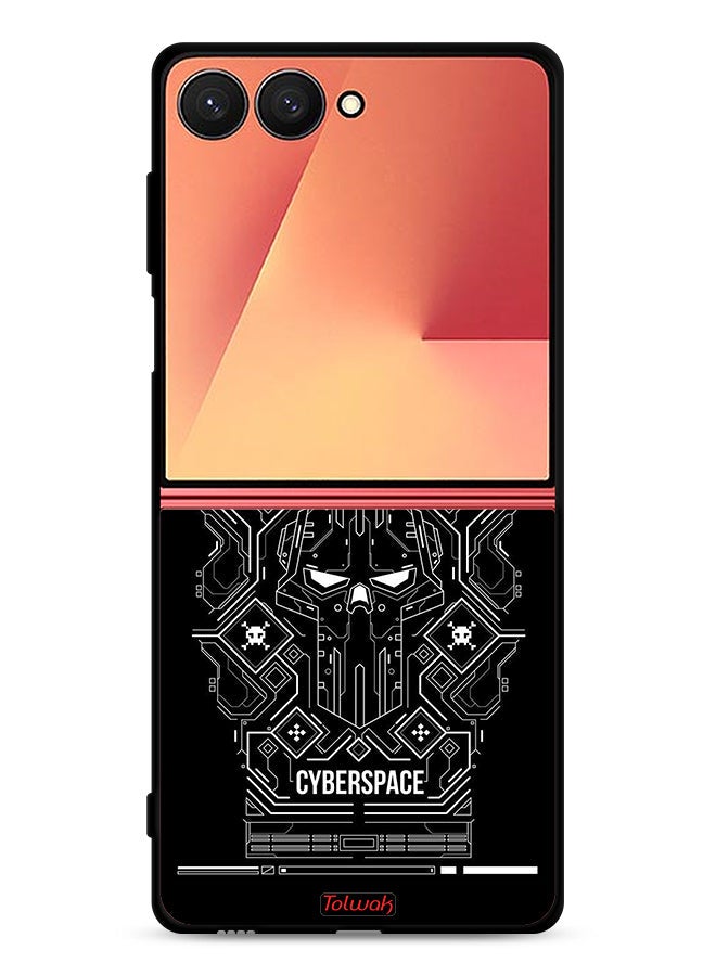 Tolwak غطاء حماية لجهاز سامسونج جالكسي Z Flip7 - فضاء سيبراني - Image 1
