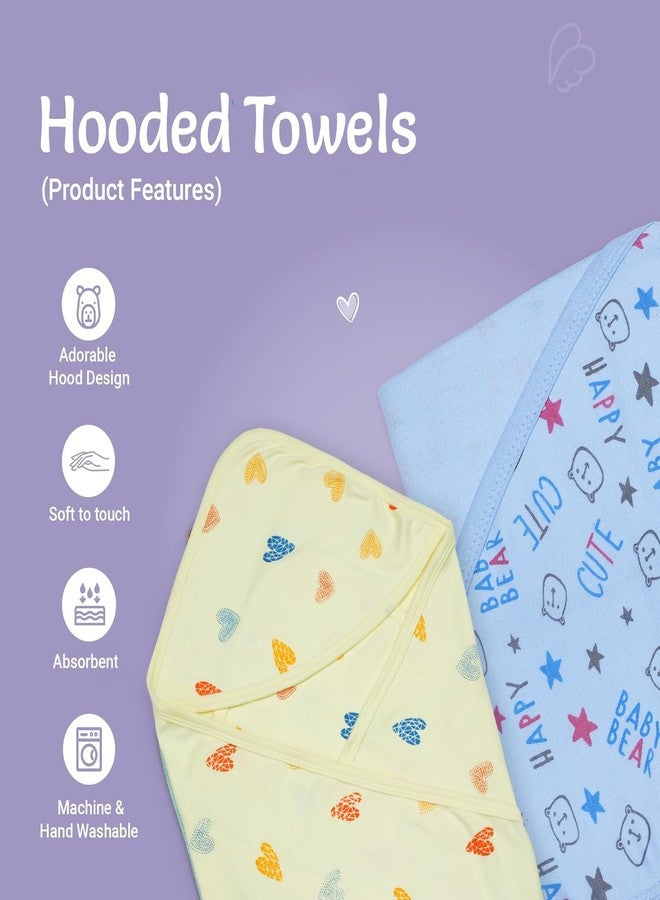 Phedarus Multipurpose Cotton Hosiery Printed Baby Hooded Towel/Wrapper/Swaddle or New Born, Baby Boy, Baby Girls, Kids | Big Size 75cms x 75cms | 0-2 Years | Green | Soft and Skin Friendly - Image 5