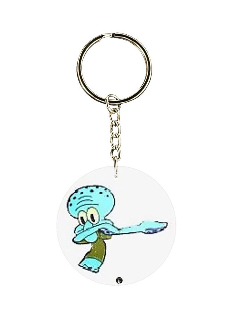 Cartoon Printed Double-Sided Keychain