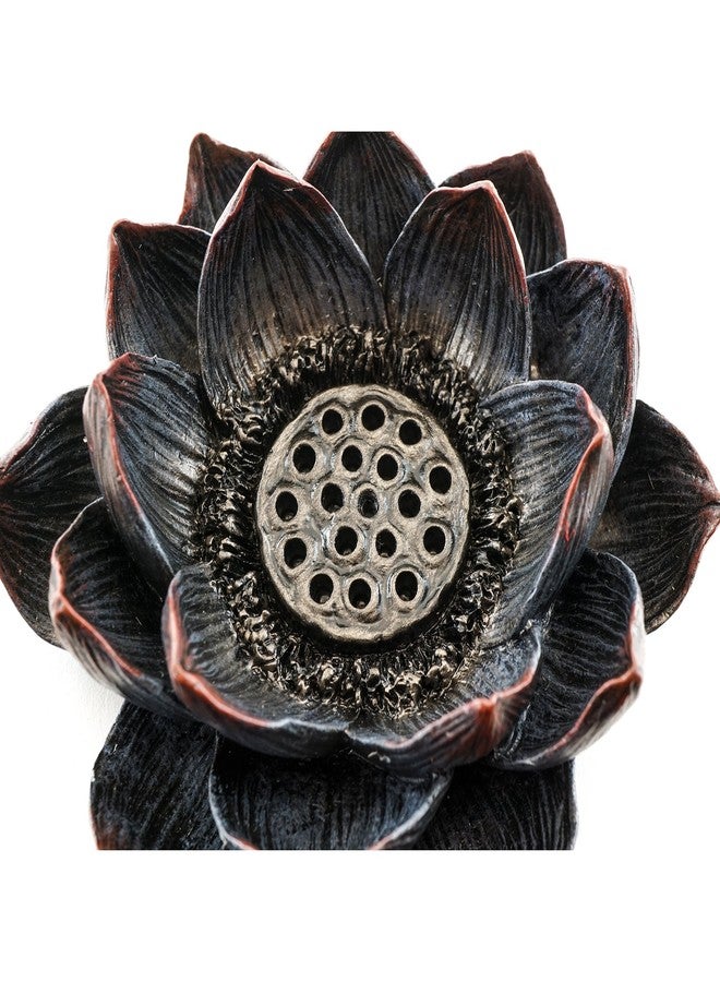 Top Collection Lotus Incense Burner and Votive T-Light Candle Holder Meditation Flower Buddha - Image 2