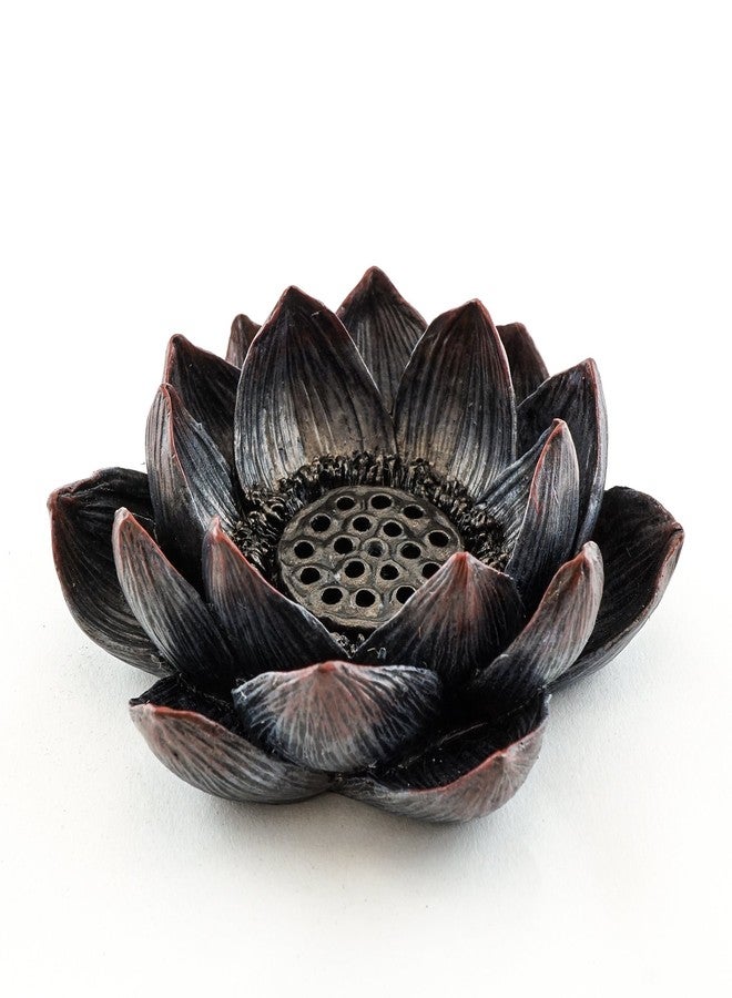 Top Collection Lotus Incense Burner and Votive T-Light Candle Holder Meditation Flower Buddha - Image 1