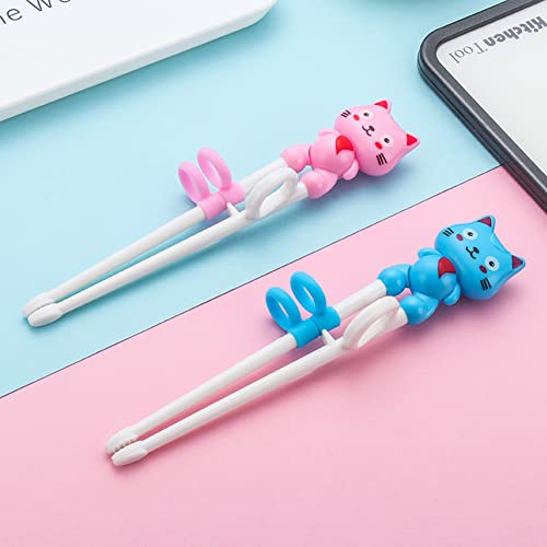 BowieMall Plastic Learning Chopsticks Training Kid Chopsticks Helper For Beginner Kids Adults (Blue) - Image 5