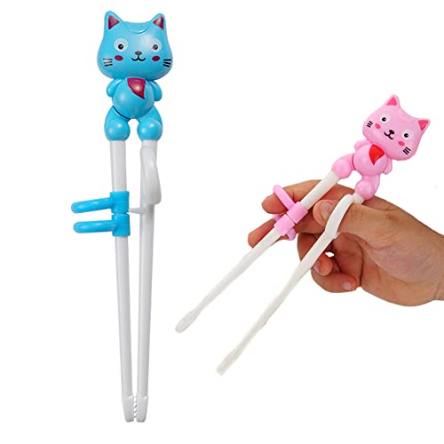 BowieMall Plastic Learning Chopsticks Training Kid Chopsticks Helper For Beginner Kids Adults (Blue) - Image 1