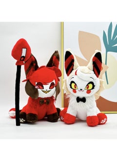 Y&D 2-Piece Stolas Meow Hazbin Hotel Plush Toys Husk Meow Plush Cat Doll Perfect Gift For Boys And Girls  - Image 1
