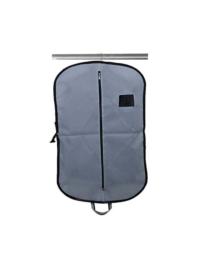 Kuber Industries Kuber Industries Pack of 6 Coat Cover | Foldable Blazer Cover | Suit Cover With Zipper Closure | Cloth Organizer For Dust Proof Jacket | Grey  - Image 4