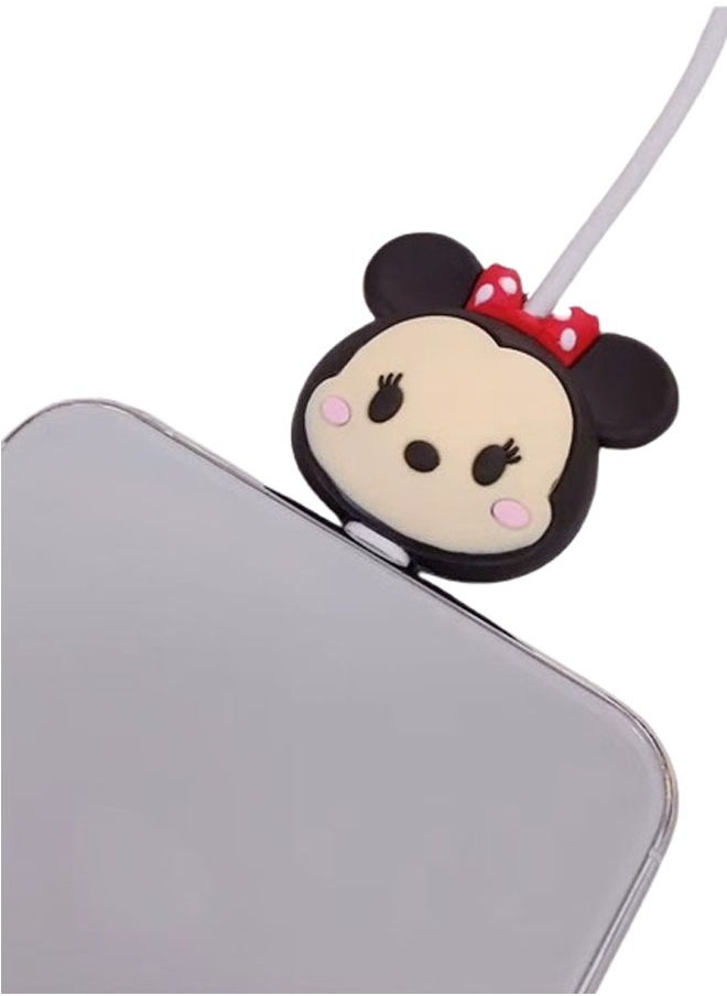 Ailily - 3D Cartoon Series Slim Charger Protector Compatible with iPhone 20W Fast Charging Cable Protector Cover Data Cable Protector - Image 1