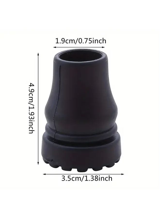 16mm Heavy Duty Antiskid Crutch Cane Bottom Pads 3pcs Non Slip Grip Compatible With Walking Sticks Hiking Poles Cane Tips Durable Outdoor Roundtip Design Sturdy Construction - Image 4