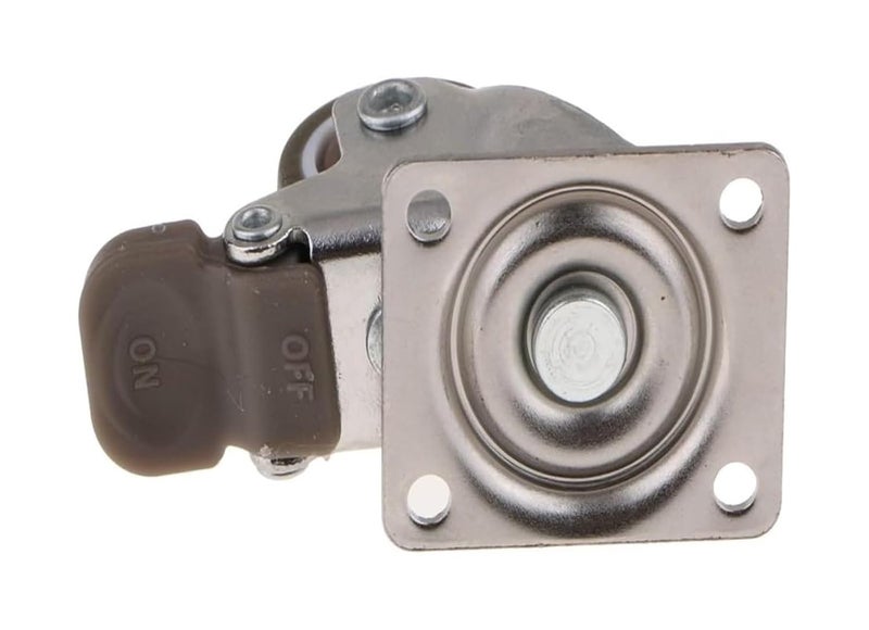 1 بوصة عجلات كاستور ثقيلة الدوران مع قاعدة مطاطية ولوحة علوية للأثاث والخزائن - Image 5