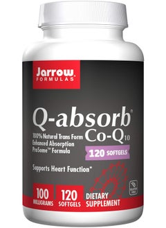 jarrow formulas Q Absorb Co Q10 100 Mg 120 Softgels High Absorption Co Q10 Antioxidant Support For Mitochondrial Energy Production & Cardiovascular Health Up To 120 Servings  - Image 2