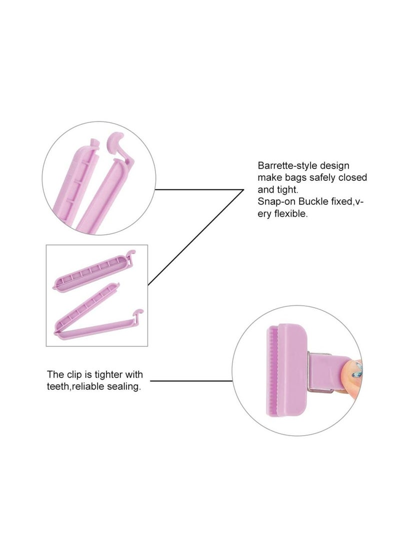 NIBEMINENT KASTWAVE Plastic Sealing Clips, Bag Clips Food Small Medium Large 3 Size for Snack Home Kitchen Craft Office Travel Camping 24 Pieces - Image 3