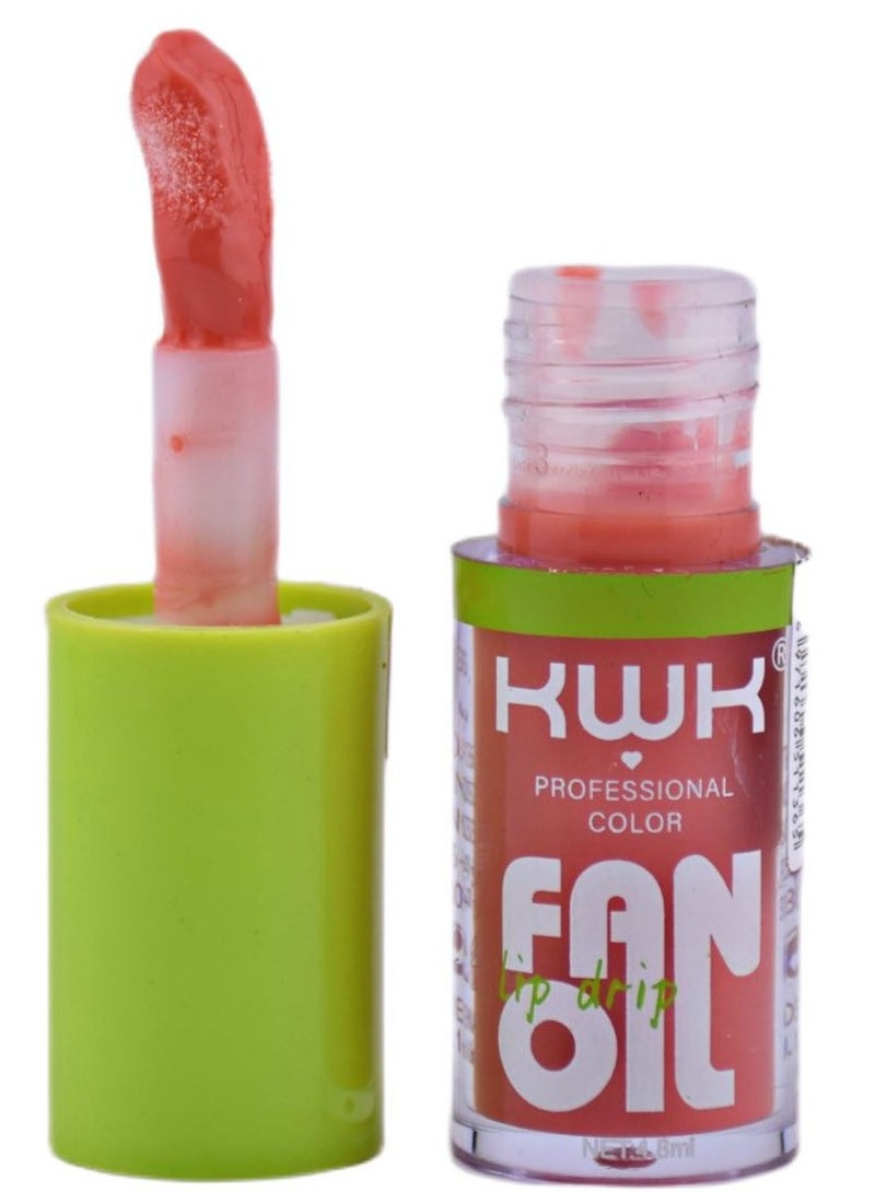KWK Fan Oil Lip Oil – 02 Honey Talks - Image 1