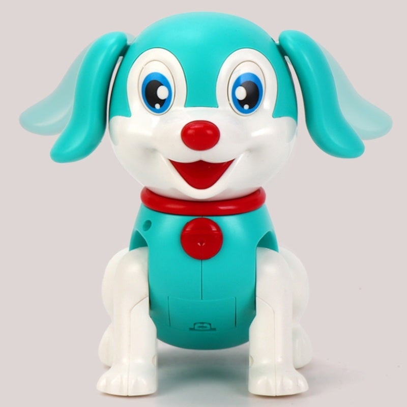 Interactive Puppy Toy: 15*15*16.2cm Pink Durable ABS Plastic - Lifelike Jump & Forward Motion, Realistic Fluttering Ears, Cheerful Sound & Soft Lights for Toddler Developmental Play - Image 3