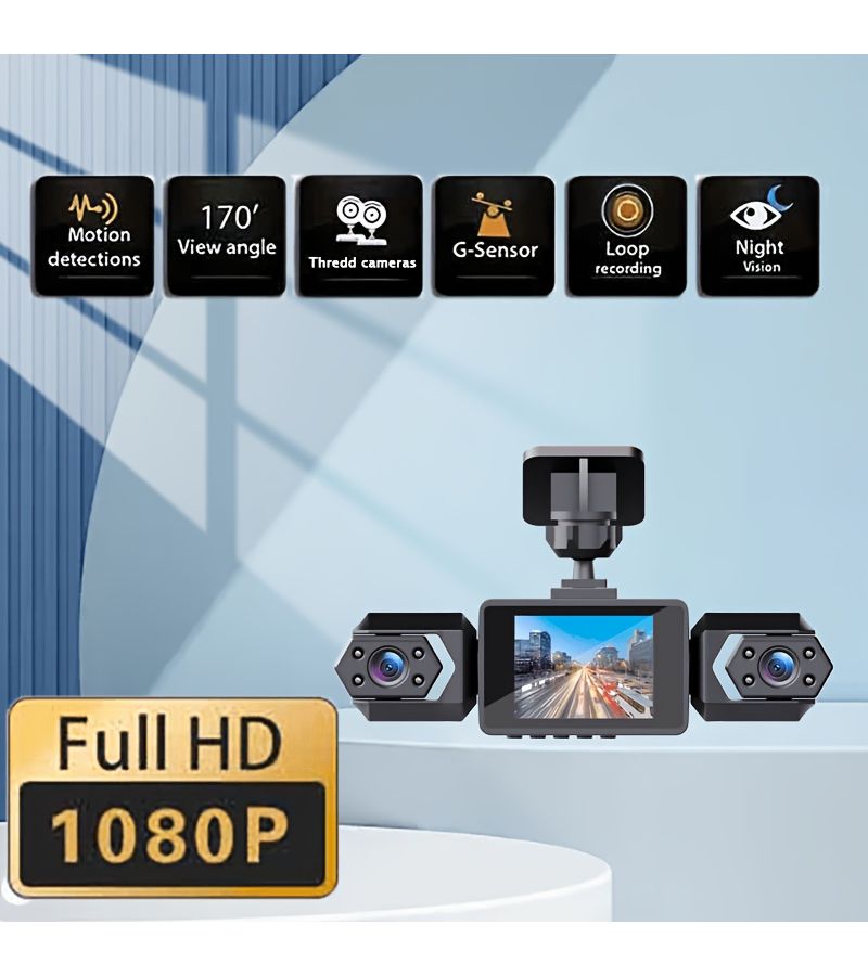 Driving Recorder Dash Cam 1080P Wide Angle Infrared Night Vision Parking Mode - Image 1