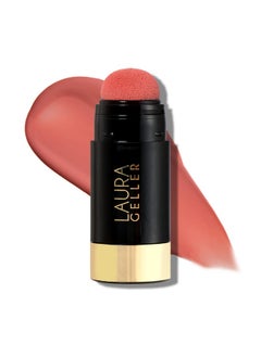 LAURA GELLER NEW YORK Serum Blush Tint Lightweight Liquid Blush For Cheeks Weightless Watercolor Sheer Finish Poppy Peach  - Image 2