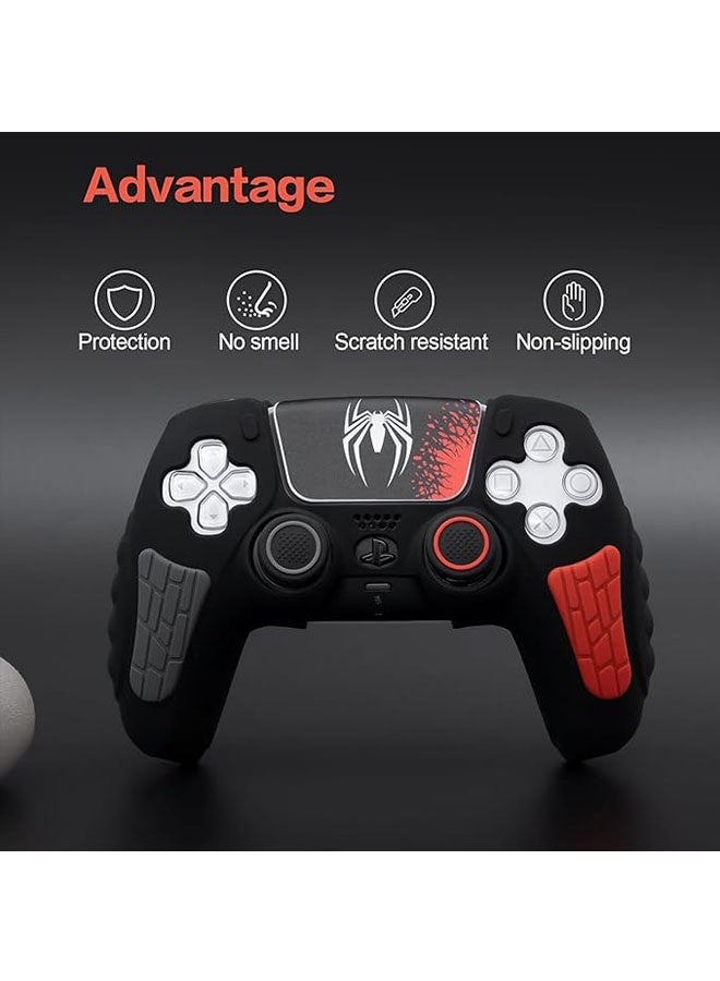 PlayStation 5 Controller Cover Case, Anti Slip Silicone Case Compatible with PS5 Dual Sense Controller with Thumb Grip Caps, Joystick Protectors and Cover Wrap Sticker  - Image 3