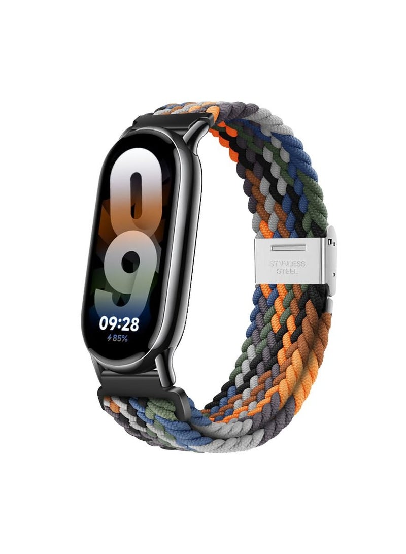 KASTWAVE Braided Strap Compatible with Xiaomi Smart Band 8, Breathable Stretchable Elastic Sport Strap Replacement Band for Women Men Children - Image 1
