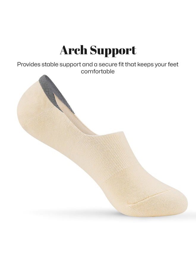 wernies No Show Socks Women Low Socks Short Socks for Flats Non Slip Thin Liner Socks, 5-8, 8 Pairs_4 Colors (2 Pairs Per Each Color), 5-8 - Image 4