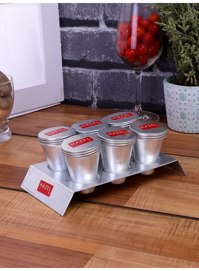 HAZEL Kulfi Moulds Set Aluminium - Traditional Ice Cream Medium Mould Set of 6 with Stand - Reusable Popsicle Maker - Image 2