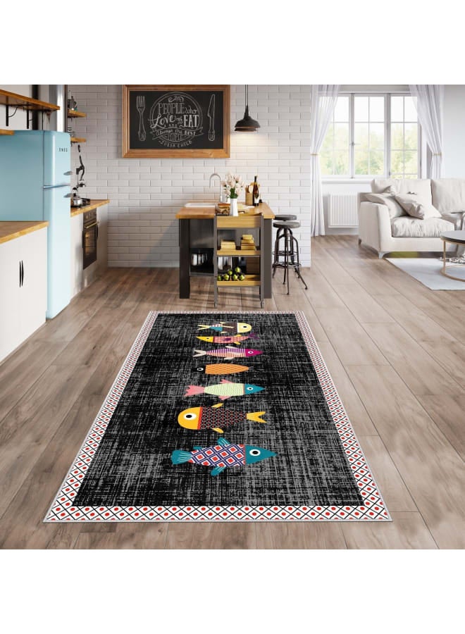 Hendi Mandala Anti-Slip Printed Kitchen Floor Rug, Soft Velvet Face, Multiple Sizes Availbale For Ultimate Comfort and Style - Image 1