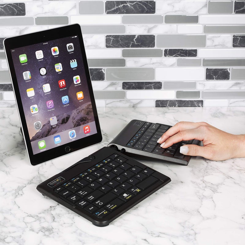 Goldtouch GTP-0044 Go!2 Mobile Keyboard, Portable Foldable Travel Keyboard with USB , Black - Image 2