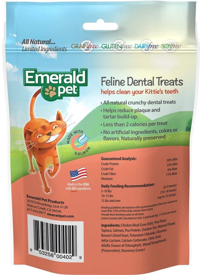 إميرالد بيت عبوة من قطعتين من مكافآت الأسنان للقطط الخالية من الحبوب بنكهة السلمون من إيميرالد بيت، وزن كل منها 3 أونصات، تدعم نظافة الأسنان ورائحة الفم المنعشة - Image 2