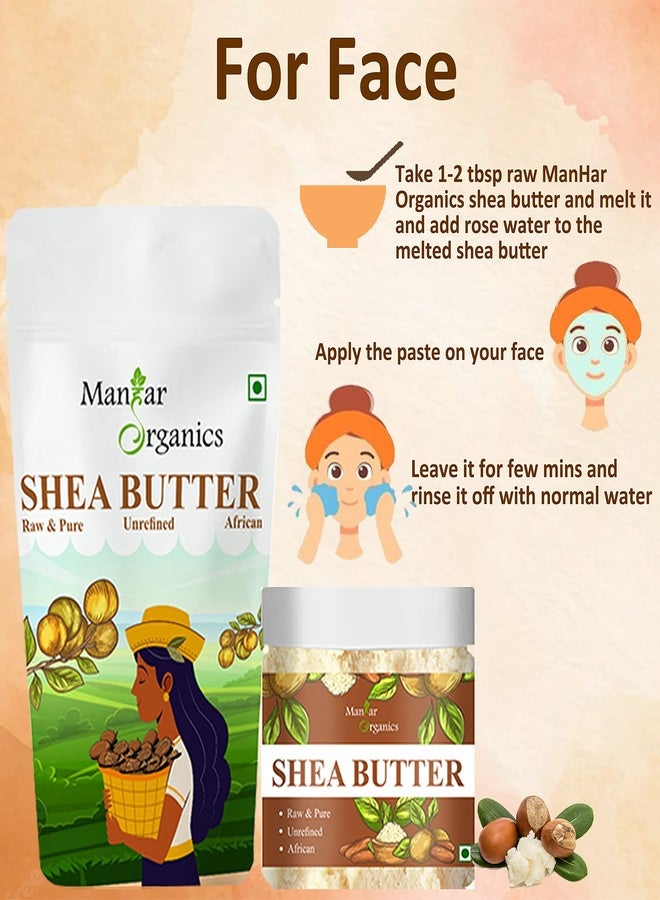 ManHar Organics African Shea Butter 1KG - Raw & Unrefined Organic Body Butter | For Skin, Body, Hair & Stretch Marks - Image 4