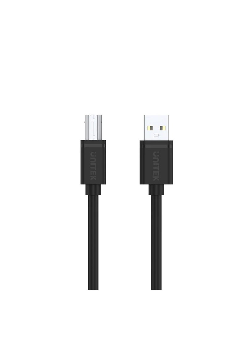 UNITEK - Unitek USB-A 2.0 to USB-B Cable Applicable to USB-B devices (e.g. Printer, Hard Drive Enclosure) - Image 1