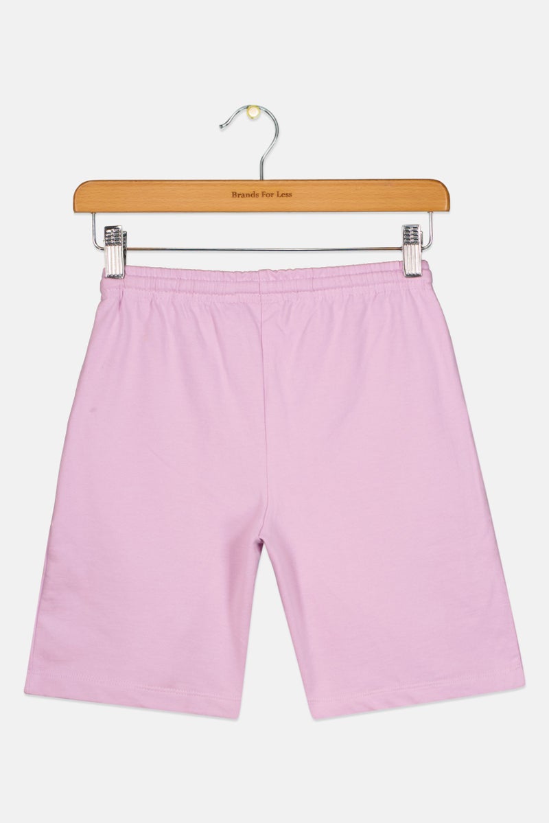 nickelodeon Kids Girl Garfield Basic Shorts, Lavender  - Image 2
