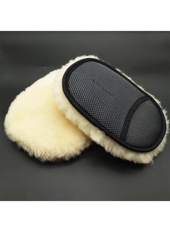 Car wash foam, car wash gloves, high-density scratch-resistant microfiber, soft car wash gloves for cleaning, car wash accessories, bear brushes, scratch-free polishing wax gloves (4 pieces). - Image 2