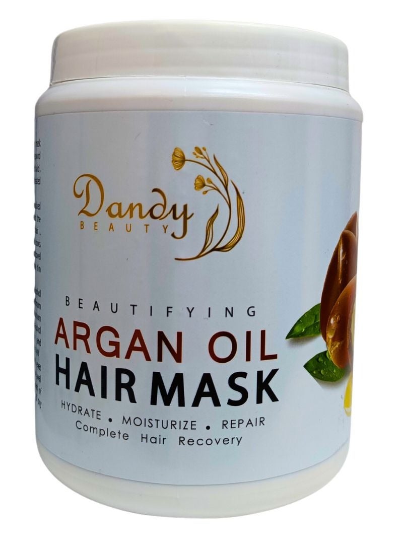 Dandy Beauty Hair MasK Argan oil 1000g Deep Conditioning and Repair Treatment for Smooth, Hydrated Hair, Complete hair recovery - Image 1