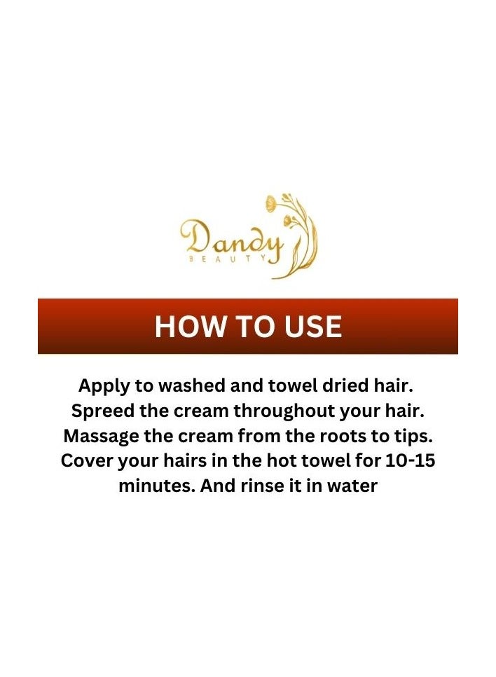 Dandy Beauty Hair MasK Argan oil 1000g Deep Conditioning and Repair Treatment for Smooth, Hydrated Hair, Complete hair recovery - Image 3