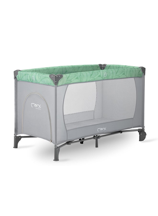 Momi Baby Belove Travel Crib, Jade, 0 Months + - Image 1