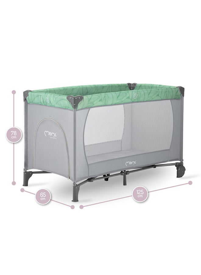 Momi Baby Belove Travel Crib, Jade, 0 Months + - Image 3