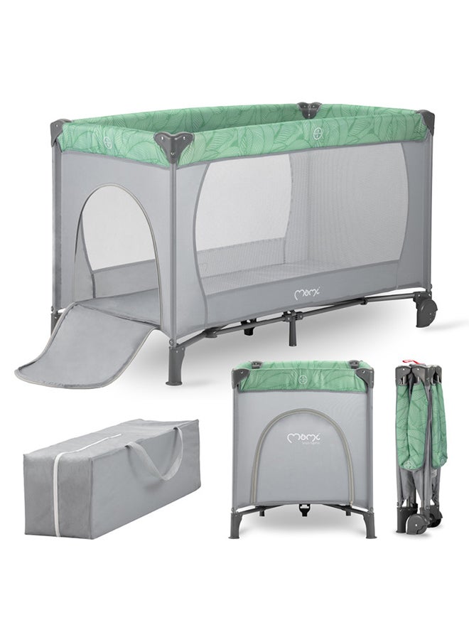 Momi Baby Belove Travel Crib, Jade, 0 Months + - Image 2