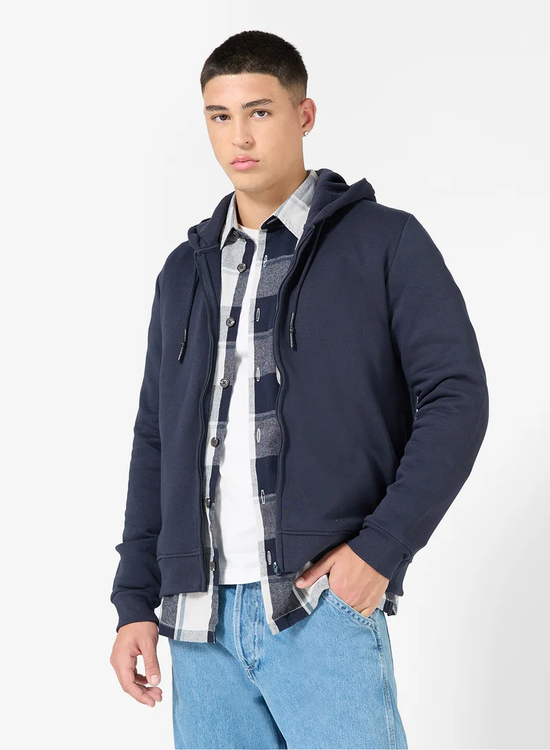 BRAVE SOUL Zip Through Hoodie