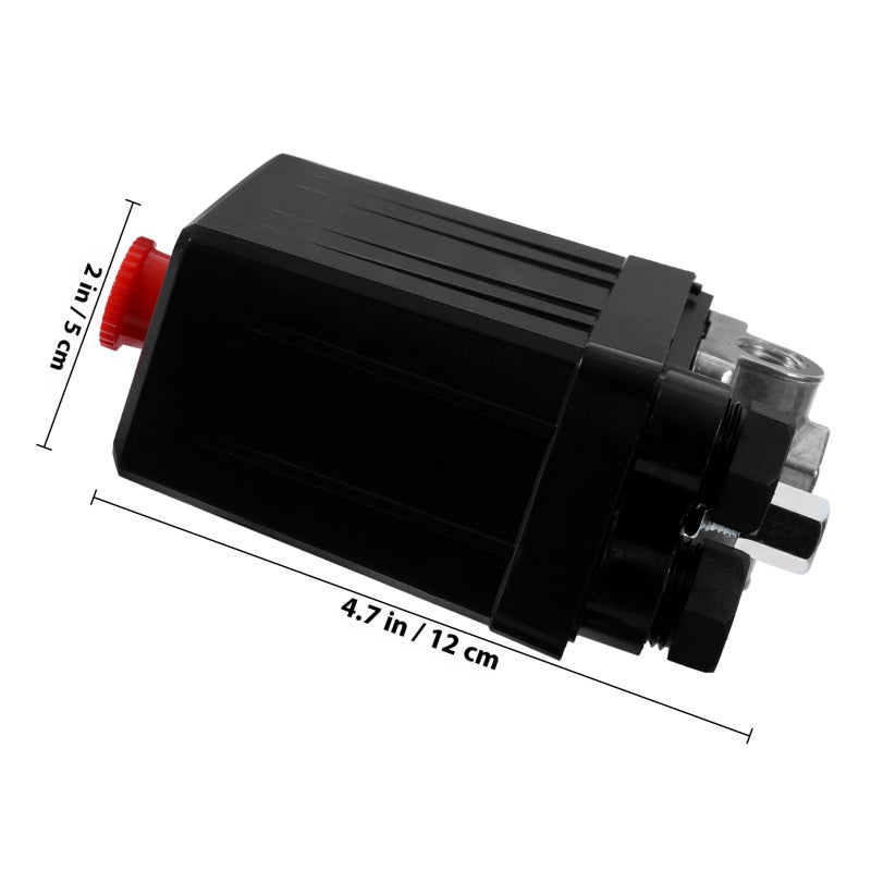 90-120 PSI Air Compressor Pressure Control (Black) (Random Accessories) - Image 2