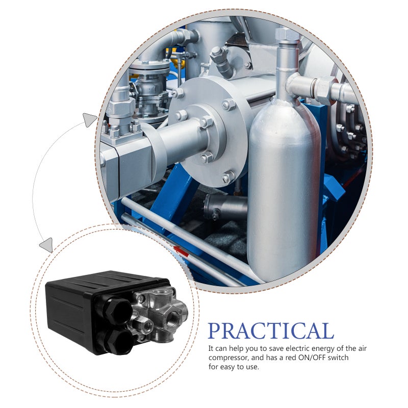90-120 PSI Air Compressor Pressure Control (Black) (Random Accessories) - Image 4