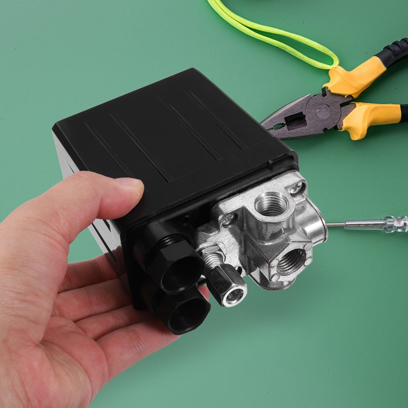 90-120 PSI Air Compressor Pressure Control (Black) (Random Accessories) - Image 3