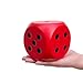 funnysquee 39 Inches Large Dice Stress Ball Toy PU Foam Dice Squishies Toys for Kids Board Game to Get Your Lucky Numbers Lucky Red - Image 2